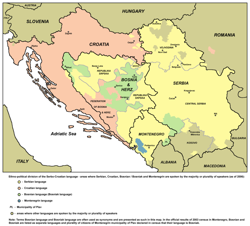 Bosnian speaking countries and territories