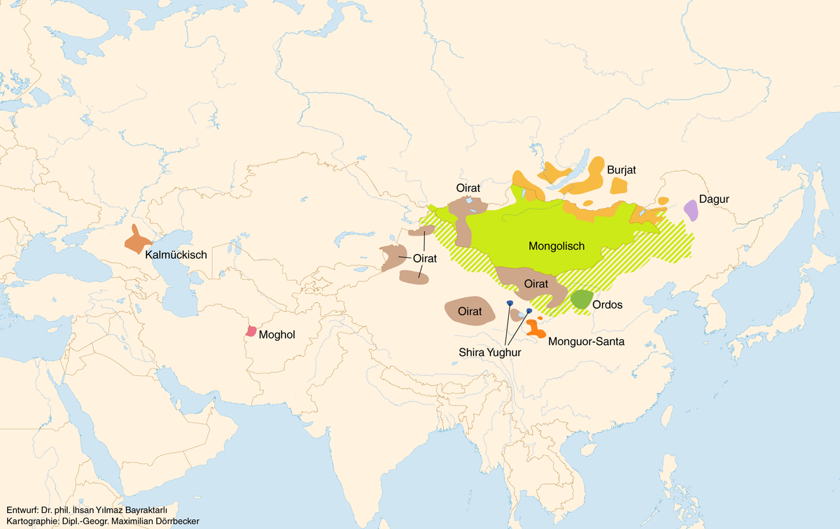 Mongolian speaking countries and territories